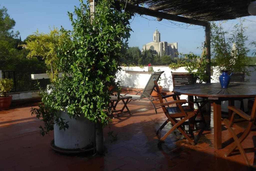 Apartamento Con Increibles Vistas Y Terraza Girona Zewnętrze zdjęcie