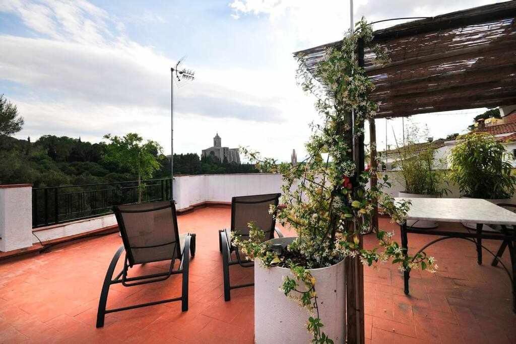 Apartamento Con Increibles Vistas Y Terraza Girona Zewnętrze zdjęcie
