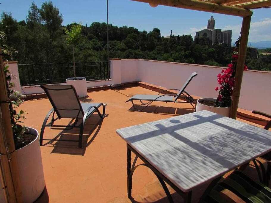 Apartamento Con Increibles Vistas Y Terraza Girona Zewnętrze zdjęcie