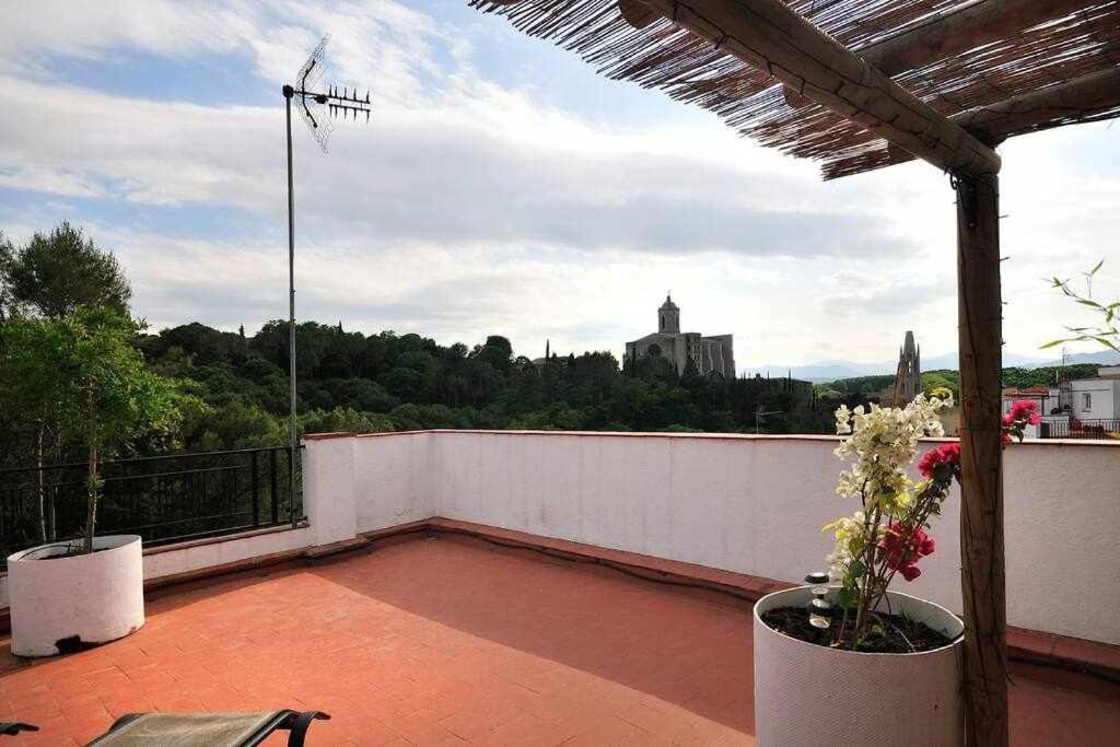 Apartamento Con Increibles Vistas Y Terraza Girona Zewnętrze zdjęcie
