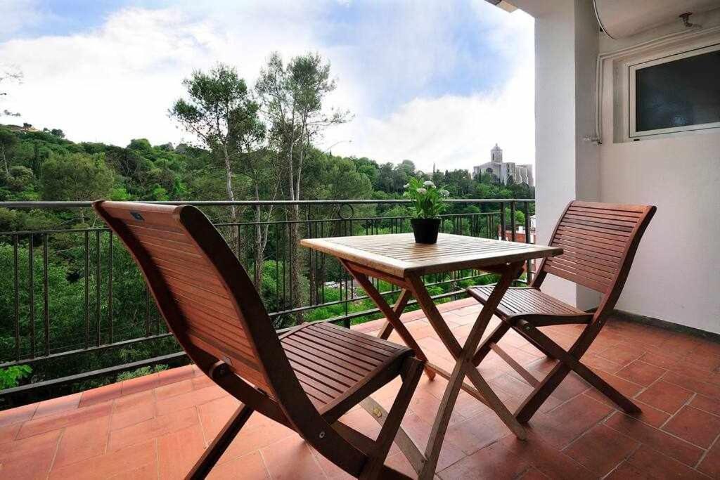 Apartamento Con Increibles Vistas Y Terraza Girona Zewnętrze zdjęcie